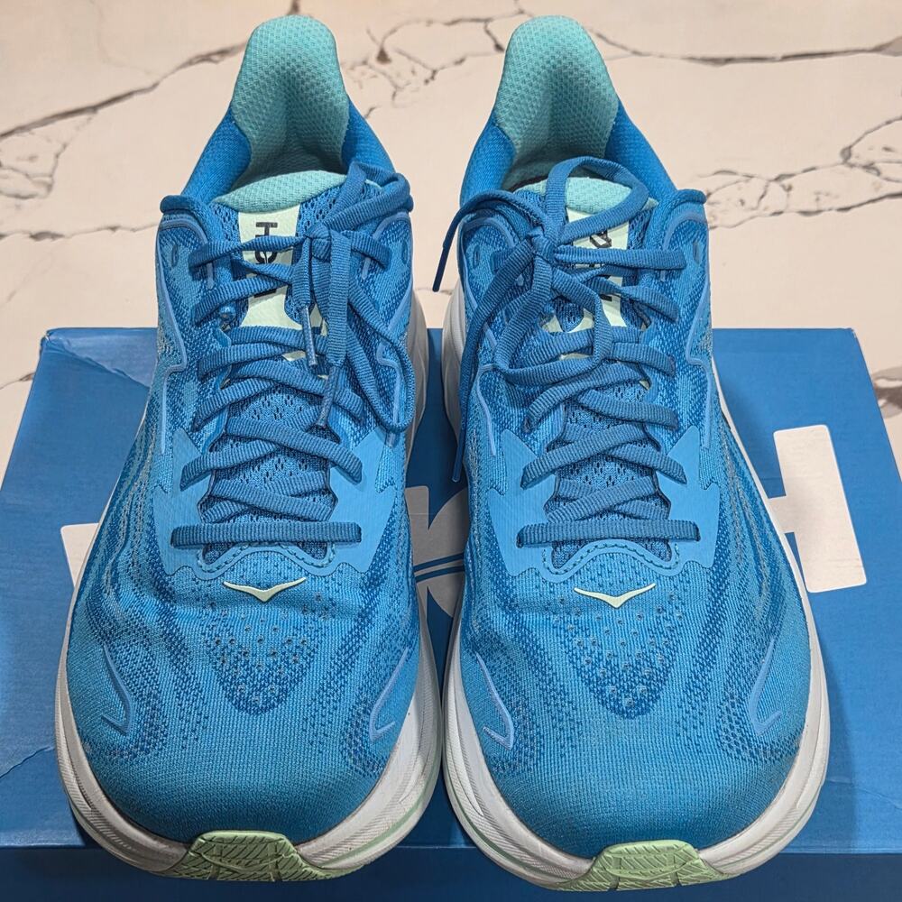 Hoka One M Clifton 10 Skyward Blue Size 12 2E Wide Men's 1162032 HSK Running - Picture 4 of 11